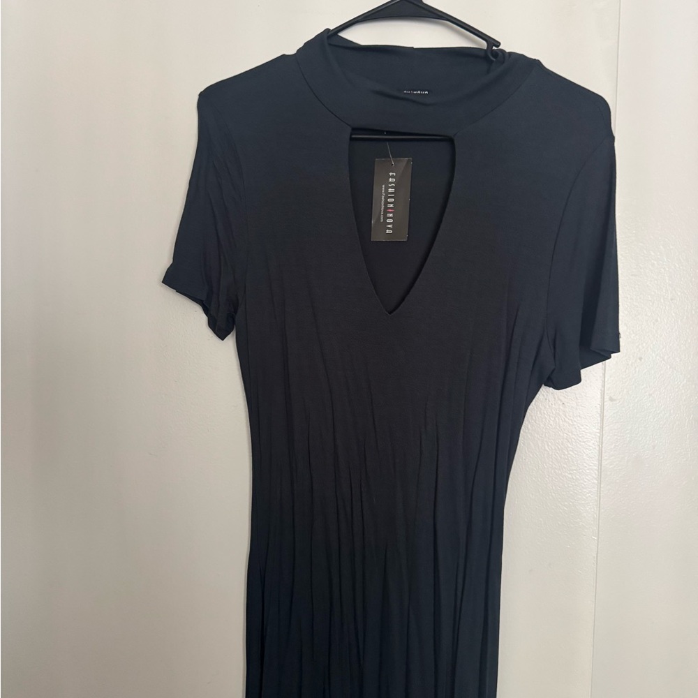 Black Short Sleeve Dress